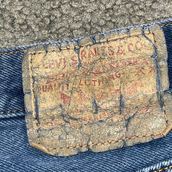 LEVI'S 544 VINTAGE MADE IN USA 100% COTTON BLUE JEANS HIGH WAIST JUNIOR SIZE 13S - Picture 9 of 11